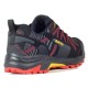 Zapatilla Gravel hombre senderismo Black/molten lava/spectra yellow,