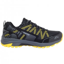 Zapatilla Gravel hombre senderismo Black/charcoal/super lemon