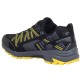 Zapatilla Gravel hombre senderismo Black/charcoal/super lemon